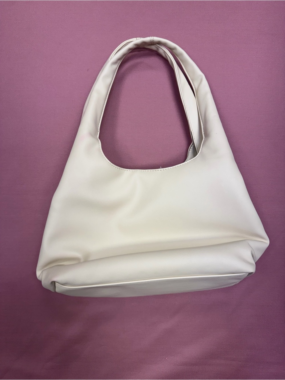 Minimalist Cream Shoulder Bag